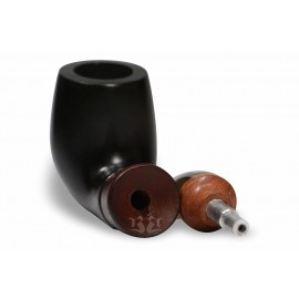 Cachimbo Bertoldi Anel Madeira Preto Permanente Peça Única